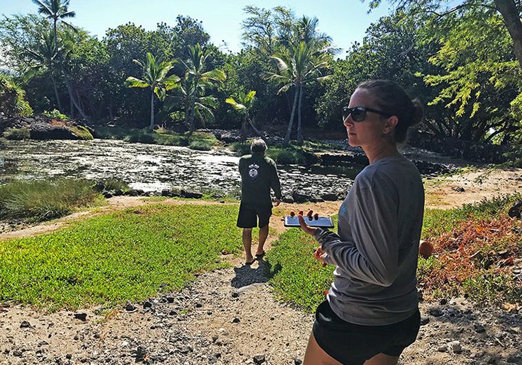 Veronica Gibson (Botany PhD student) is studying the linked social and ecological values of GDEs through multiple methods, including interviews with resource managers.