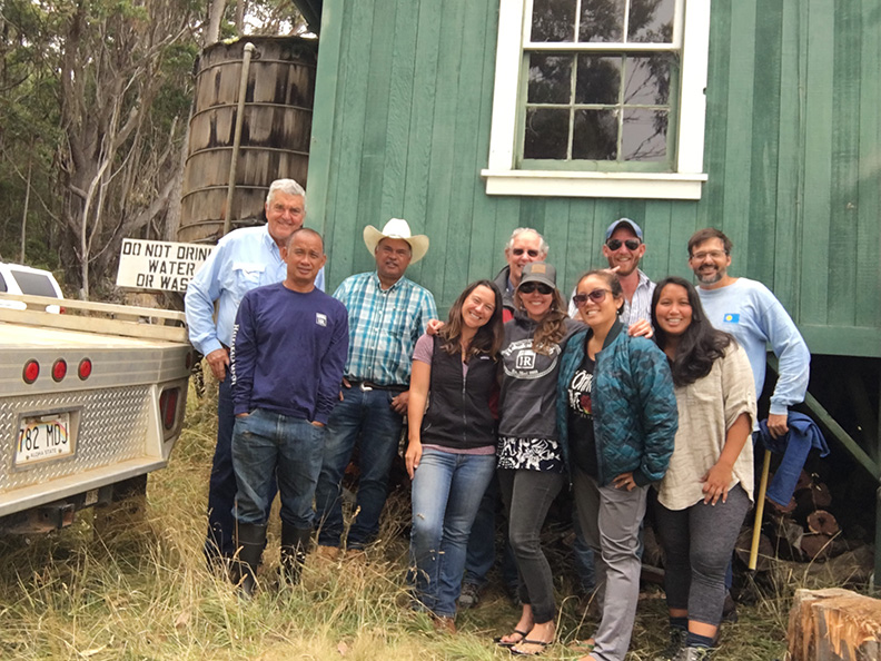 Rangeland ecosystem services team meeting at Haleakala Ranch